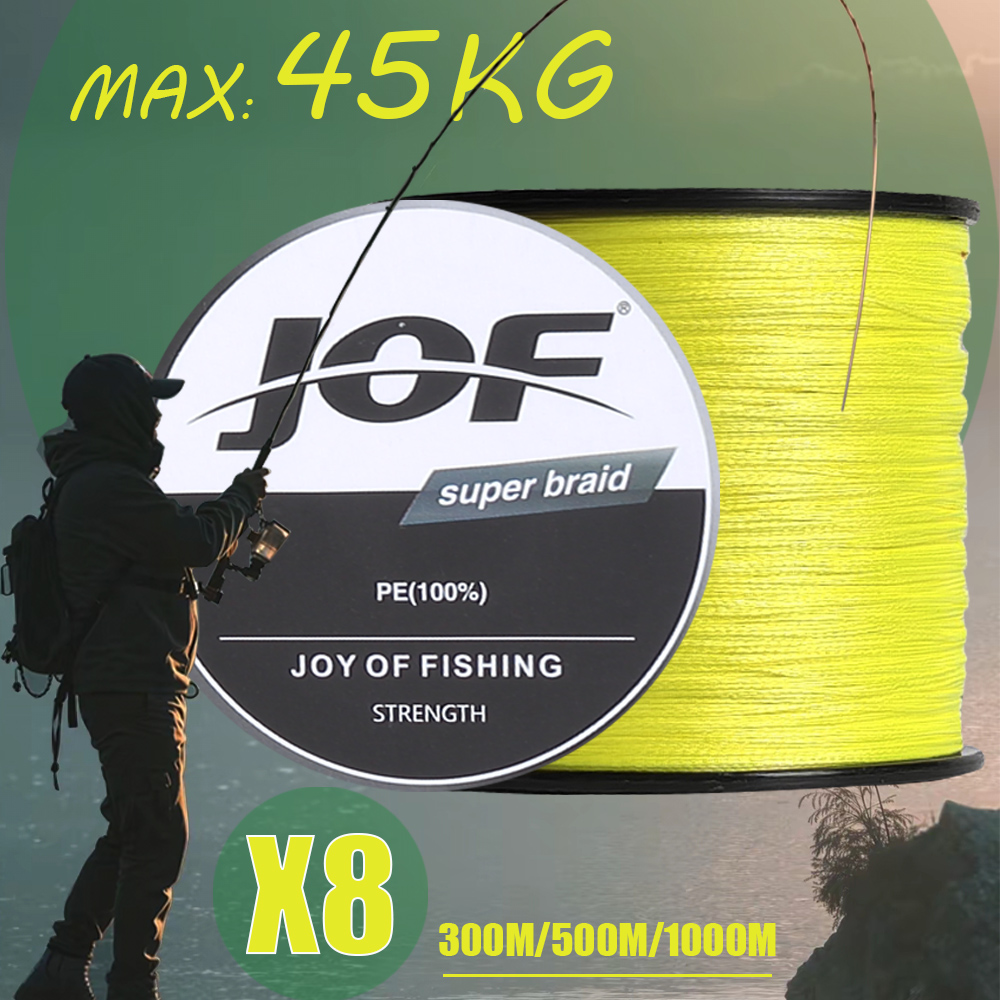 Freshwater Line - JOF 8-strengs PE gevlochten vislijn, glad,