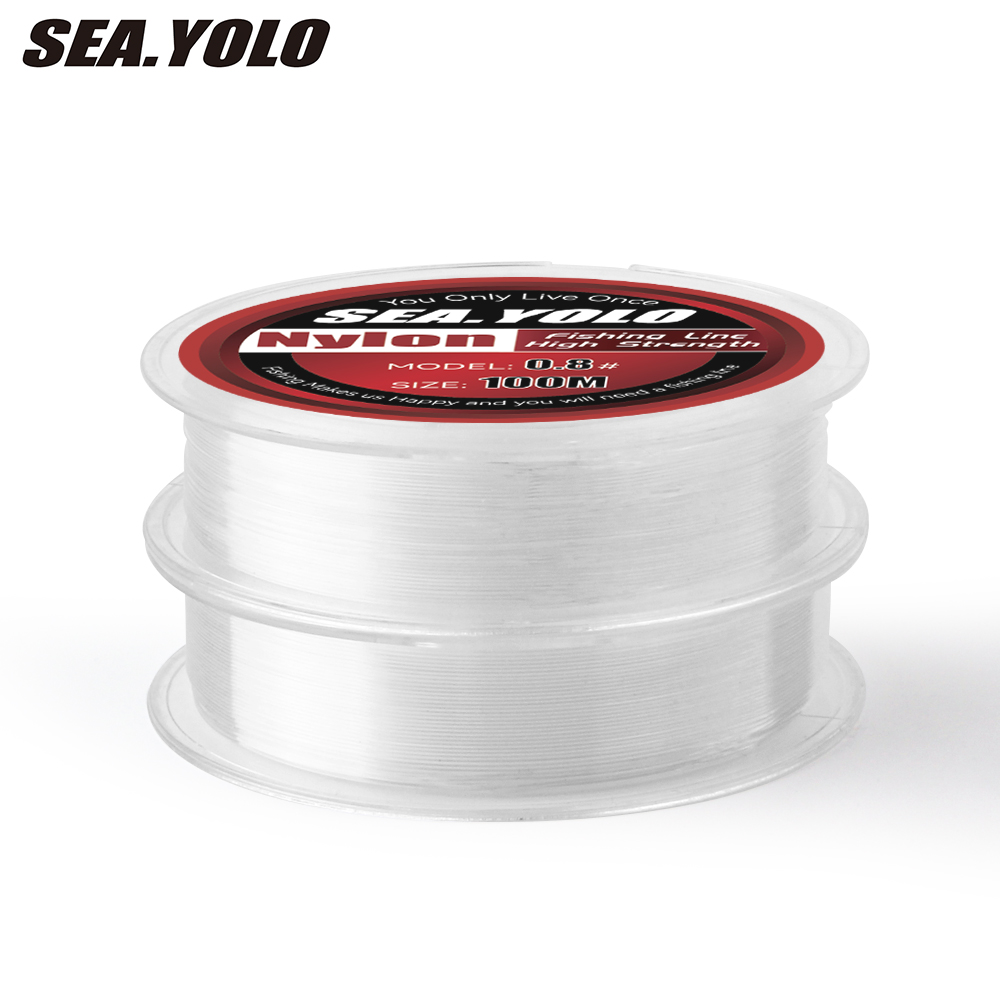Ice Fishing Line - Sea.Yolo 100m geïmporteerde sterke kristallen nylon