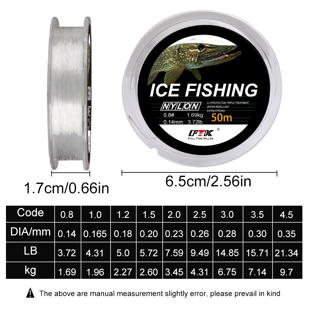 NGB 50M Ijsvislijn Super Sterk - Ice Fishing Line recensie en prijs